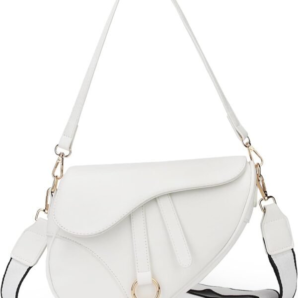 Women Saddle Shoulder Bag Clutch Purse Small Crossbody Bag Satchel Bags Handbag PU Leather