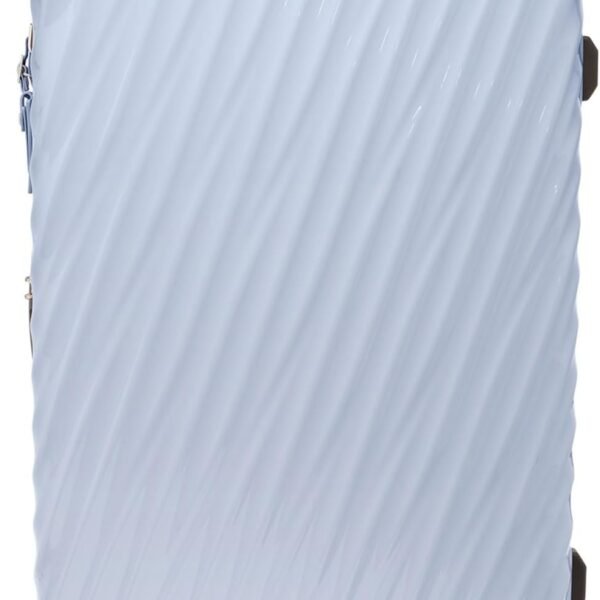 19 Degree Extended Trip Expandable 4-Wheeled Packing CaseHard Side Suitcase with Spinner WheelsSpacious International Travel Luggage with Secure StorageHalogen Blue