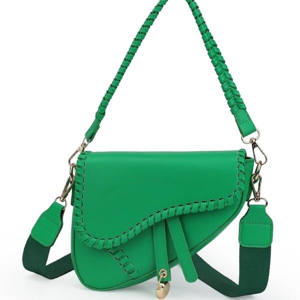 Women Saddle Shoulder Bag Clutch Purse Small Crossbody Bag Satchel Bags Handbag PU Leather