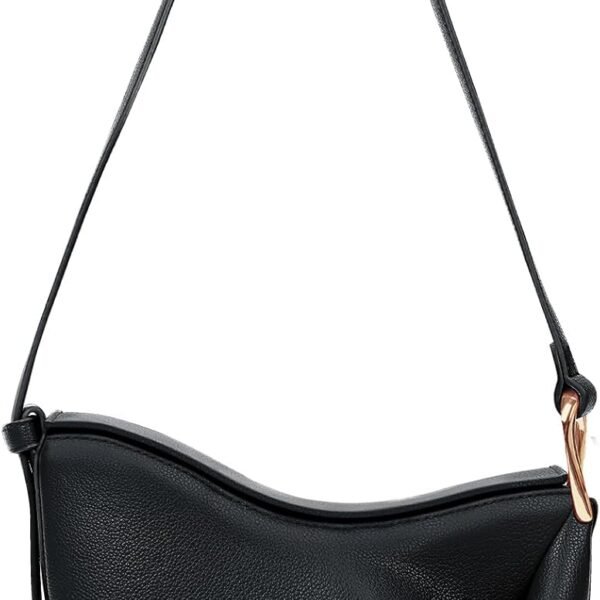 Crescent Crossbody Bags Dumpling PU Shoulder Bag Purses Small Trendy Designer Luxury Faux Leather  Saddle Bag for Women