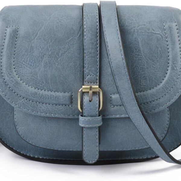 Crossbody Bags for Women,Small Saddle Purse and Boho Cross Body Handbags,Vegan Leather