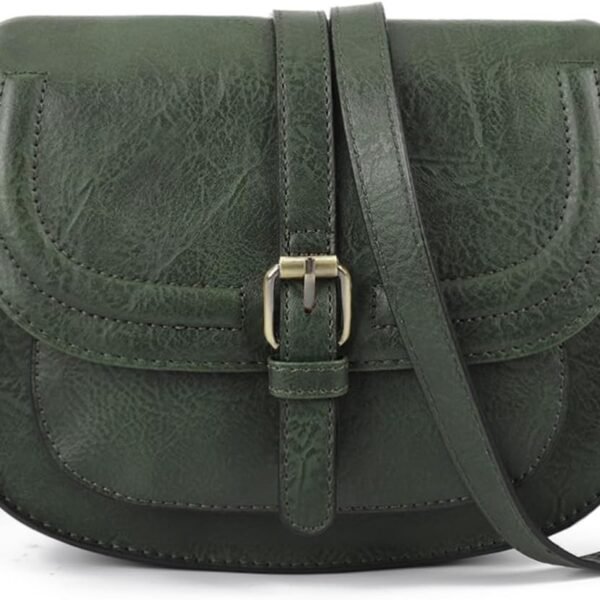 Crossbody Bags for Women,Small Saddle Purse and Boho Cross Body Handbags,Vegan Leather