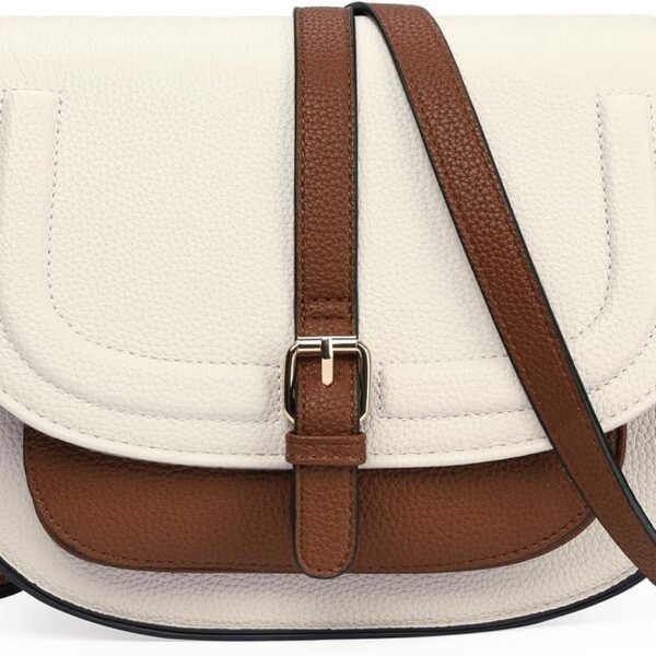Crossbody Bag for Women Saddle Shoulder Purse Ladies Boho Cross Body Handbag Vegan Leather