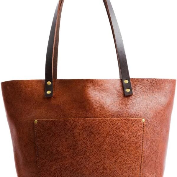 Classic Tote Bag – Handmade, Durable & Unlined – Interior & Exterior Pockets