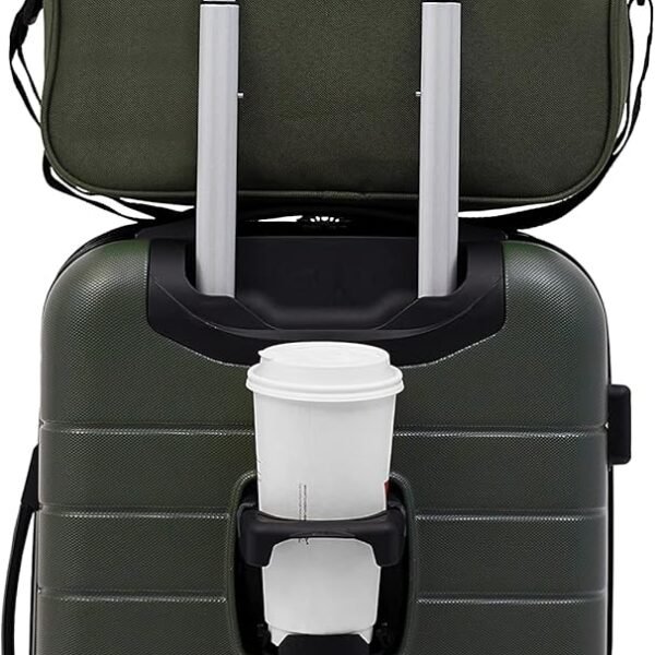 Smart Luggage Cup Holder and USB Port, Deep Depths, 2 Piece Set